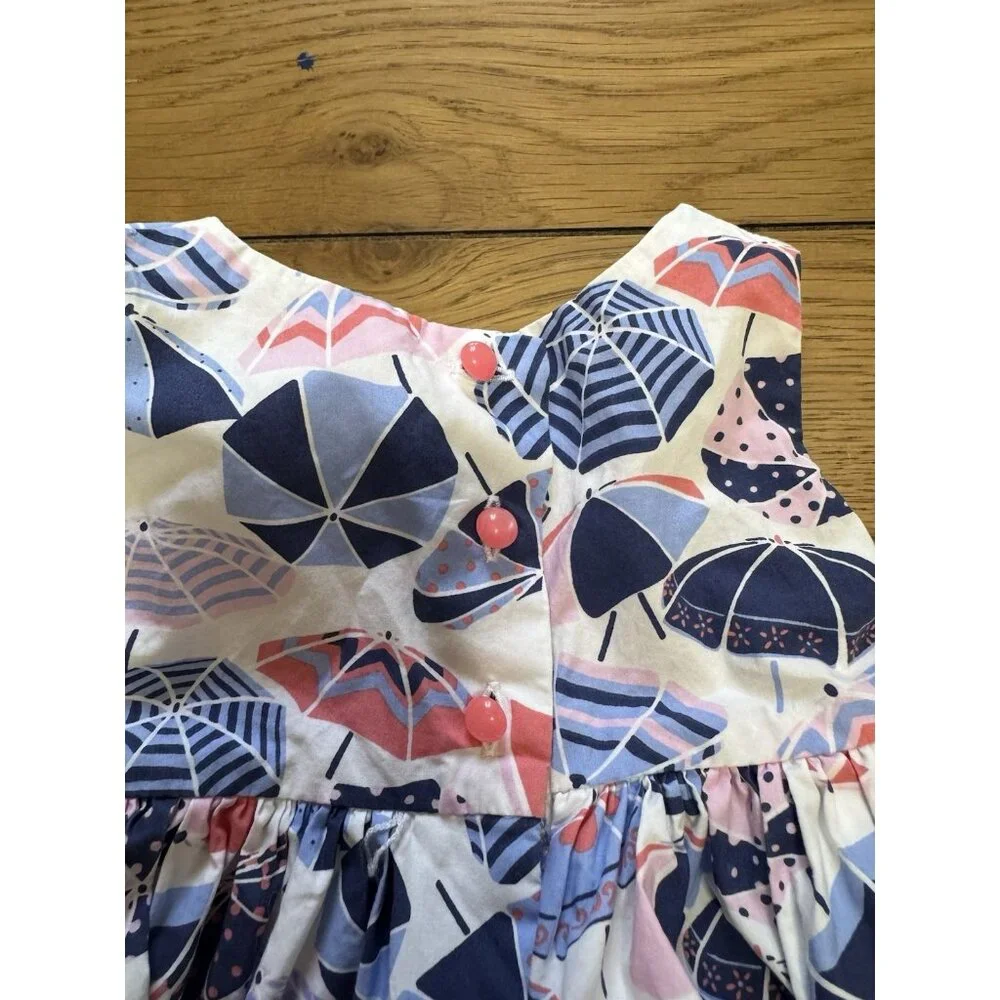 Jillians Closet 3-6 Month Old Girls Dress Summer Colorful Bow Lined Cotton Blend